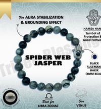 SpiderWeb Jasper Crystal Bracelet 