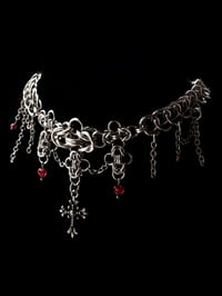 Image 1 of Romantic Cross Chainmail Necklace