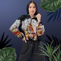 Image 1 of She Follows the Rhythm of the Dandelion - Women’s Cropped Windbreaker