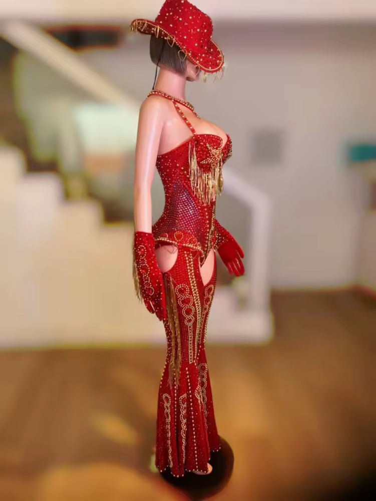 Image of RED COWBOY CARTER SET 