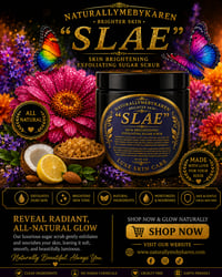 Image 1 of ROSEMARY SKIN BRIGHTENING INNER THIGH CREAM, “SLAE” SKIN BRIGHTENING EXFOLIATING SUGAR SCRUB