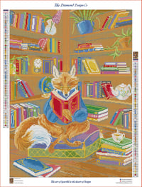 Image 3 of Intellectual Fox Full Size Diamond Painting by Hannah Spiegleman
