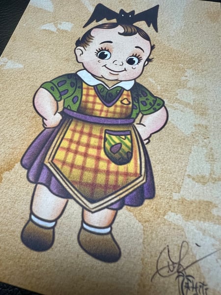 Image of 5x7"  "Boo To You" CM Kewpie Series