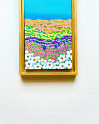 Image 2 of Field of Dreams - Hand painted Floral Art - 6x12"; Framed