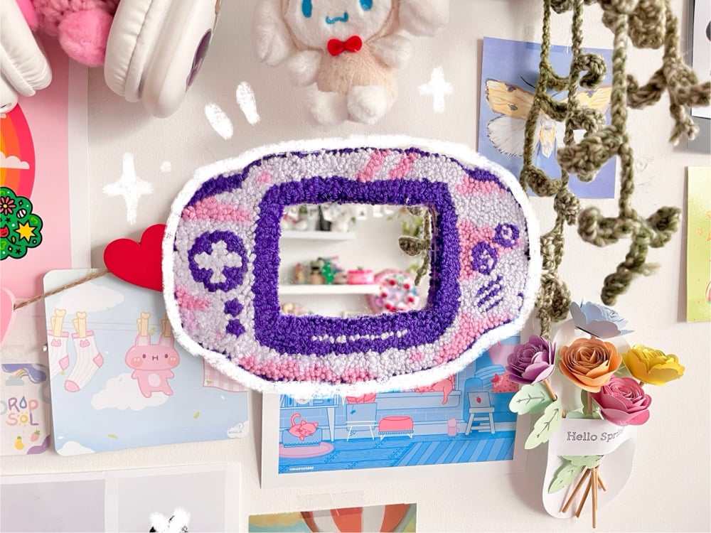 Image of Fuzzy Punch Needle Mirrors