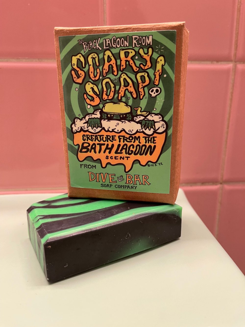 Handmade SCARY SOAP Creature from the Bath Lagoon Scent from Dive Bar Soap Company 