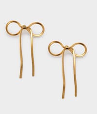 Image 3 of Katie Loxton Gold Bow Waterproof Earrings