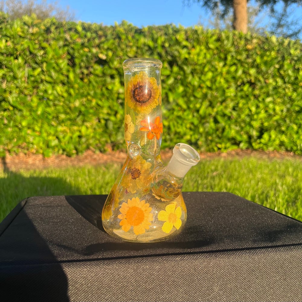 Image of yellow floral 6”