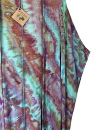 Image 4 of S Long Woven Kimono in Tropical Agate Ice Dye