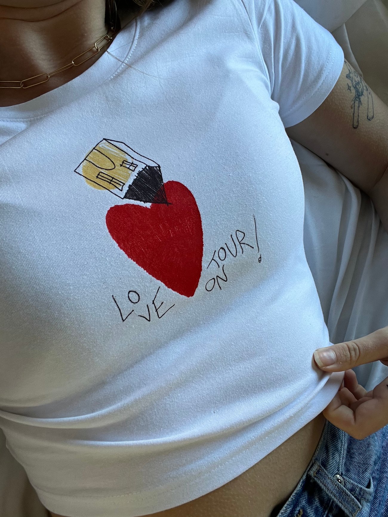 Heart Pattern - Inspired By Harry Styles - Sustainably Made Men’s Short Sleeve Tee main image 1