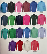 Image 8 of Women's Pilbara Closed Front L/S Shirt RM300CF