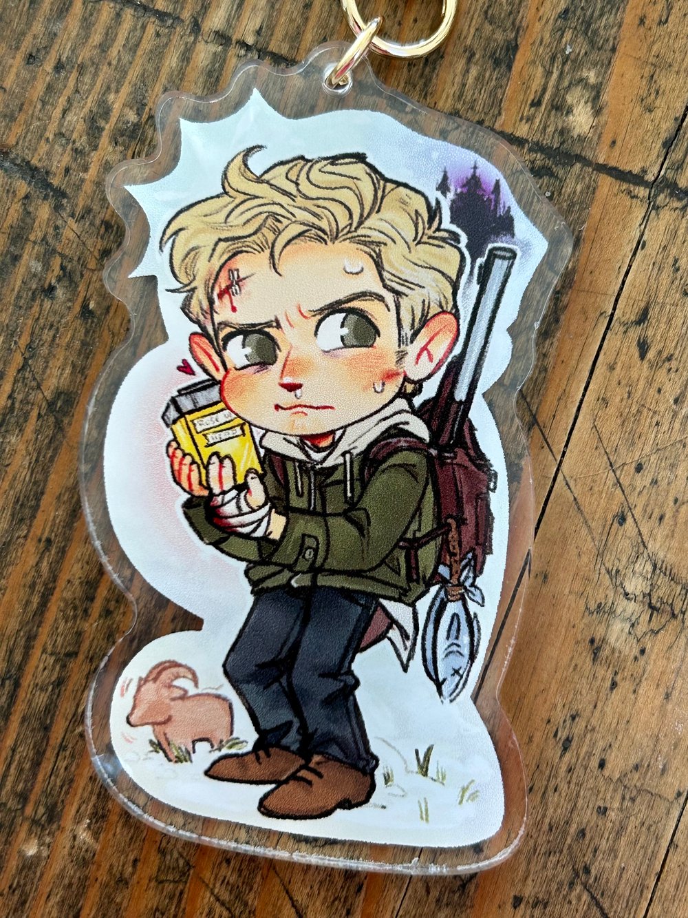 Ethan Winters RE7+RE8 3 IN Double Sided Charm