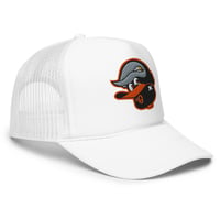Image 5 of Tha O's "Bird Flu" Upside Down Snapback Trucker (Orange Logo) 