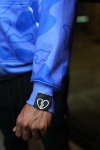 Image 4 of Indigo “What Is Love” Colheart Camo Zipper Jacket