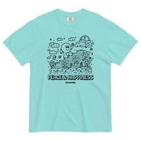 Image 4 of Peace + Happiness Unisex garment-dyed heavyweight t-shirt