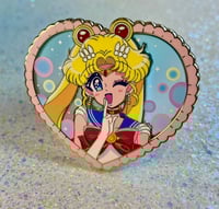 Image 3 of Love and Justice enamel pin 