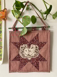 doe quilted wall hanging