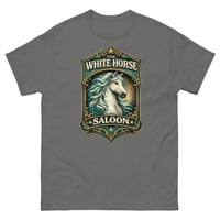 Image 7 of White Horse Saloon Unisex T-Shirt | Western Vintage Horse Lover Bar Tee