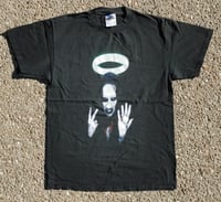 Image 1 of Vtg 1990s Marilyn Manson Middle Fingers Tultex T-Shirt Size (M)
