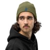 LA Vault Ribbed Beanie "Olive Green"