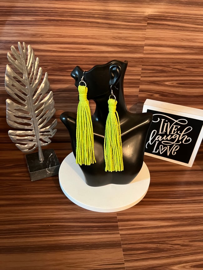 Cotton Tassel Earrings 