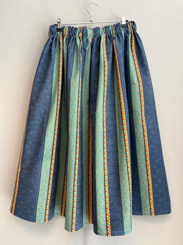 Image of Blue with stripes skirt (xs-xxl)