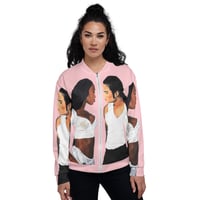 Image 2 of Icons Unisex Bomber Jacket Pink