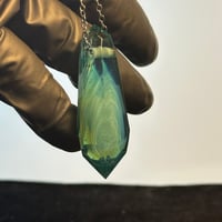 Image 6 of Crystal Pendant 2 - Aquatic Opalescent Twist