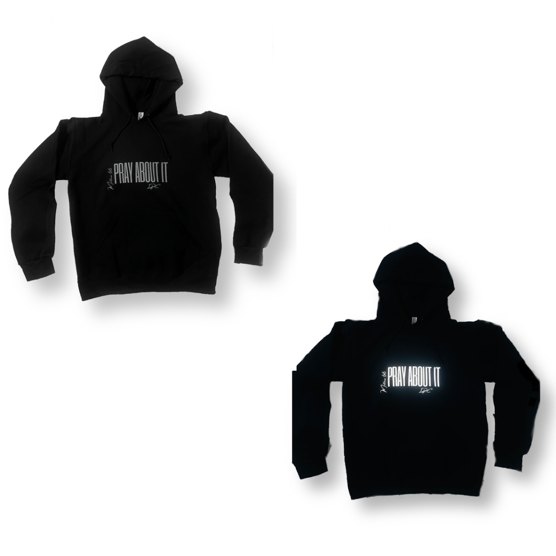 Pray About it Reflective Hoodie LaSarah s Prayer Closet