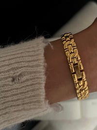 Image 5 of Vintage Caravelle By BULOVA Gold Tone Watch 