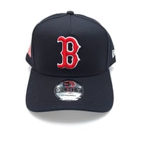 Image 4 of Boston Red Sox 9Forty A-Frame x Neighborhood Framework Collection (Sidepatch) Navy/Red/White