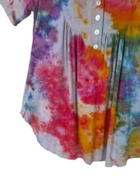 Image 4 of L Luxe Knit Babydoll Top in Euphoria Watercolor Ice Dye