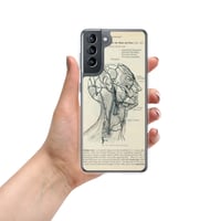 Image 5 of Antique Anatomical Illustration Veins of the Human Head Clear Case for Samsung®