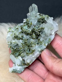 Image 2 of Epidote On Quartz Crystal Specimen #2102