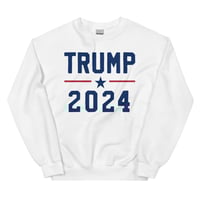 Image 3 of Trump 2024 Sweatshirt Pro Trump Unisex Sweatshirt from PatriotsCo.com