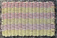 Image 2 of Orange & Yellow - Two Tone - 21 Fathom - Lobster Rope Mat