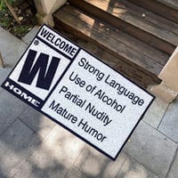 Image 2 of Funny Mature Rating Welcome Doormat 