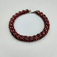 Image 3 of Henna + Raspberry Shimmer Vipera Berus Bracelet