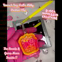 Image 2 of Pink & Yellow French Fry Hello Kitty Clip