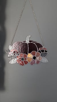 Image 4 of Floral Pumpkin - Pink