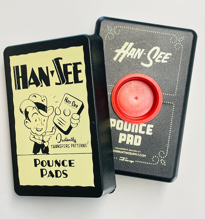 Image of Han-See Pounce Pad, design by Derek McDonald of Golden West Signs