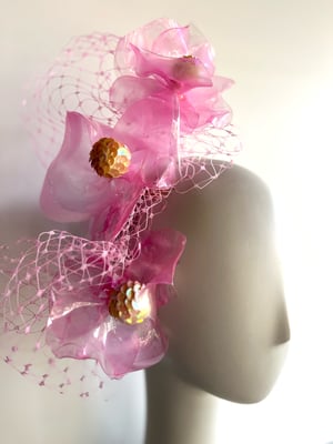 Image of Softest pink flower headpiece