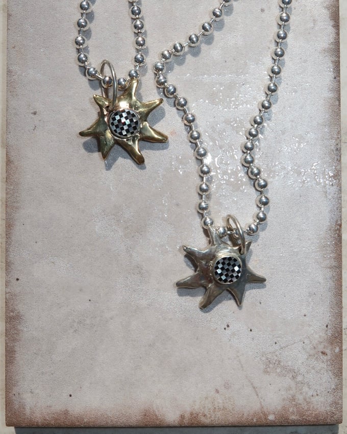 Image of Soleil Necklace +  MOP / Onyx 