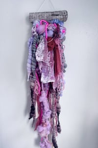Image 6 of Pink & Purple Fiber Art Pack | Weaving, Earrings & Embroidery Set