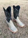 Ranchers Men’s Exotic Ostrich Grey Boots