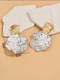 Image 4 of Chunky Abstract Earrings