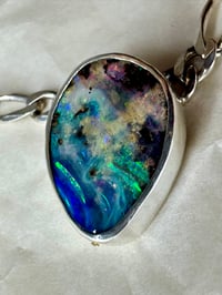 Image 7 of Day Dream Necklace | Australian Boulder Opal & Winza Sapphire 