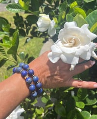 Image 1 of *new* CHUNKY LAPIS LAZULI bracelets