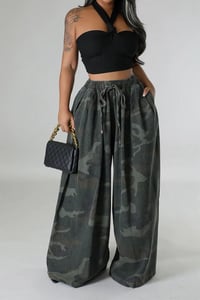 Image 1 of CAMO Wide Leg DIVA Pants