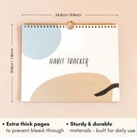 Image 2 of Habit Tracker Calendar Motivational Habit Tracking Journal Inspirational Goal Planner with Weekly Un